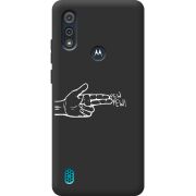 Черный чехол BoxFace Motorola E6i Pew Pew