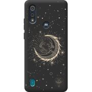 Черный чехол BoxFace Motorola E6i Moon