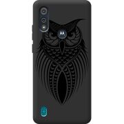 Черный чехол BoxFace Motorola E6i Owl