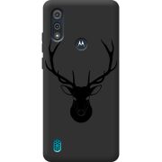 Черный чехол BoxFace Motorola E6i Deer
