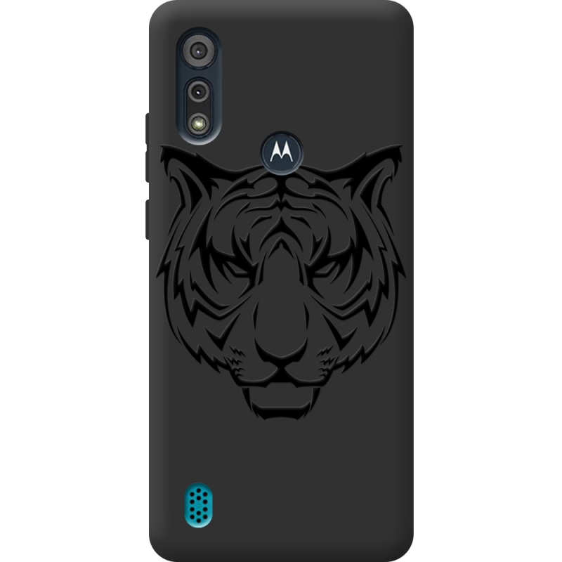 Черный чехол BoxFace Motorola E6i Tiger