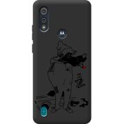 Черный чехол BoxFace Motorola E6i 