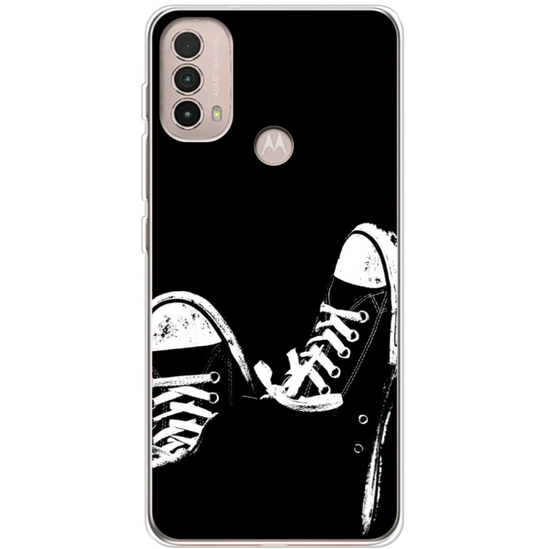 Чехол BoxFace Motorola E40 Black Sneakers