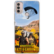 Чехол BoxFace Motorola E40 Pubg parachute