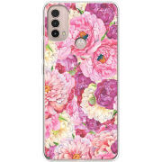 Чехол BoxFace Motorola E40 Pink Peonies