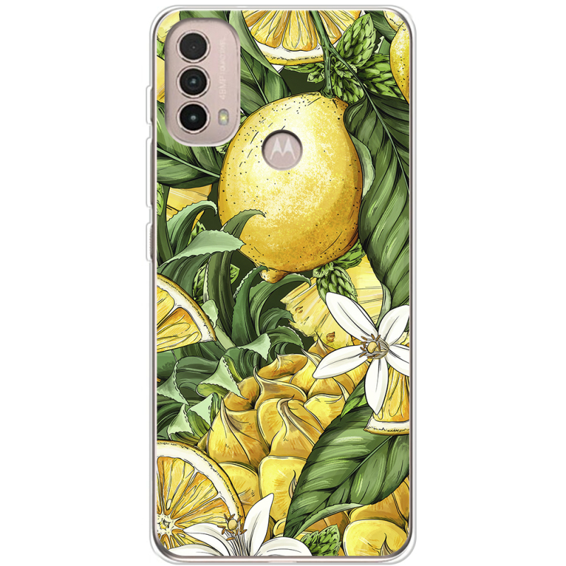 Чехол BoxFace Motorola E40 Lemon Pattern