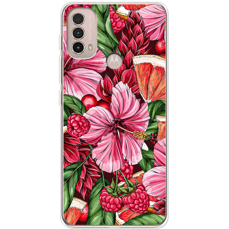 Чехол BoxFace Motorola E40 Tropical Flowers