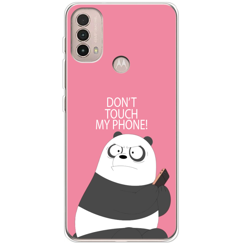 Чехол BoxFace Motorola E40 Dont Touch My Phone Panda