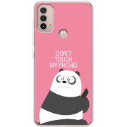 Чехол BoxFace Motorola E40 Dont Touch My Phone Panda