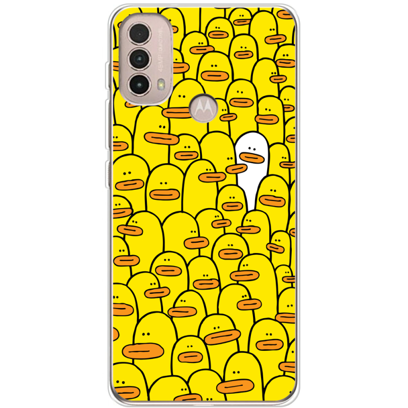 Чехол BoxFace Motorola E40 Yellow Ducklings