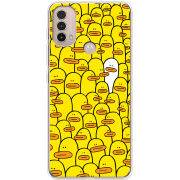 Чехол BoxFace Motorola E40 Yellow Ducklings