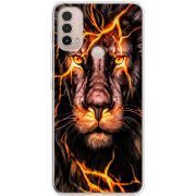 Чехол BoxFace Motorola E40 Fire Lion