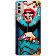 Чехол BoxFace Motorola E40 Girl Pop Art