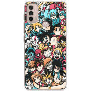 Чехол BoxFace Motorola E40 Anime Stickers