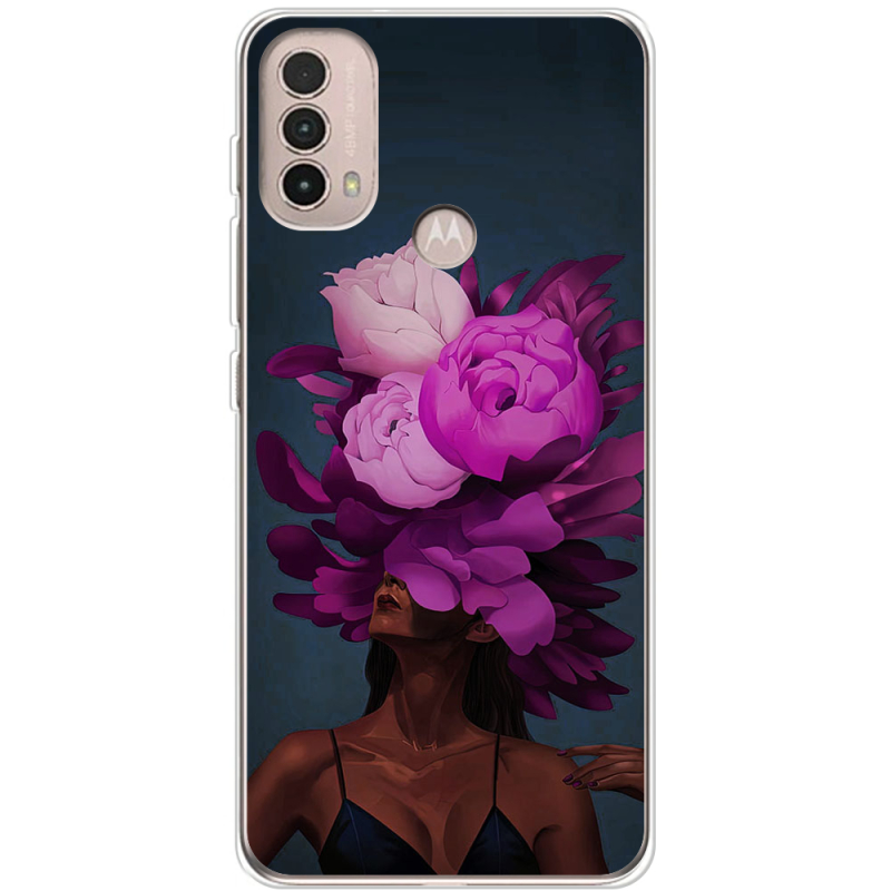 Чехол BoxFace Motorola E40 Exquisite Purple Flowers