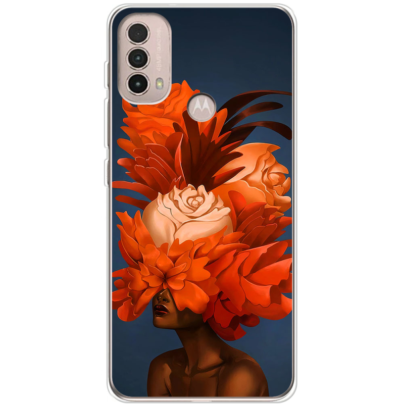 Чехол BoxFace Motorola E40 Exquisite Orange Flowers