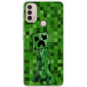 Чехол BoxFace Motorola E40 Minecraft Creeper