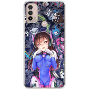 Чехол BoxFace Motorola E40 Overwatch D.VA