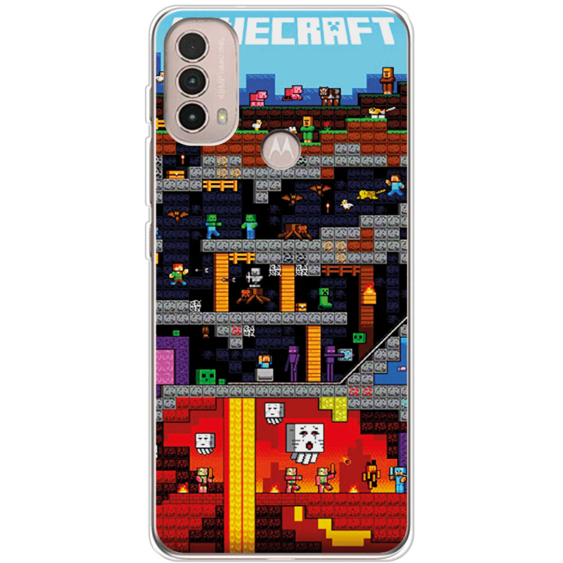 Чехол BoxFace Motorola E40 Minecraft Lode Runner