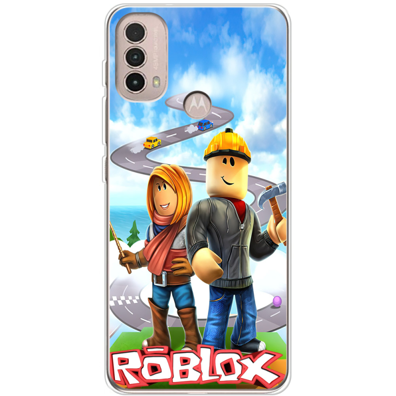 Чехол BoxFace Motorola E40 Roblox Білдерман