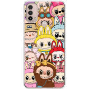 Чехол BoxFace Motorola E40 Labubu