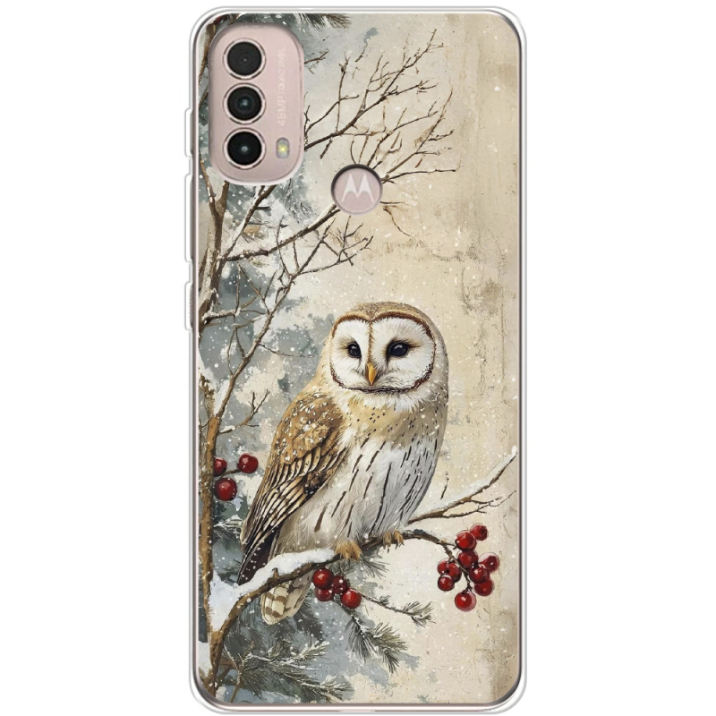 Чехол BoxFace Motorola E40 Christmas Owl