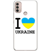Чехол BoxFace Motorola E40 I love Ukraine