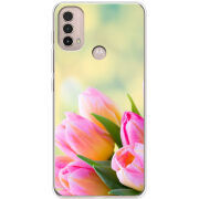 Чехол BoxFace Motorola E40 Bouquet of Tulips