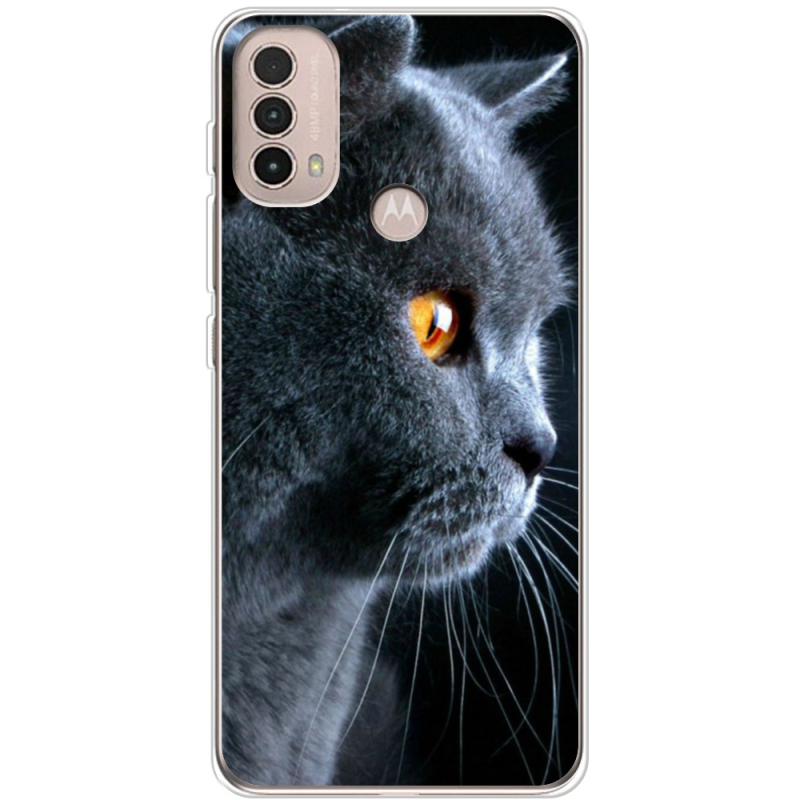 Чехол BoxFace Motorola E40 English cat