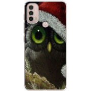 Чехол BoxFace Motorola E40 Christmas Owl