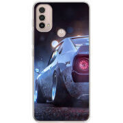 Чехол BoxFace Motorola E40 Silver Car