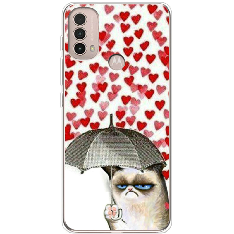 Чехол BoxFace Motorola E40 Raining Hearts