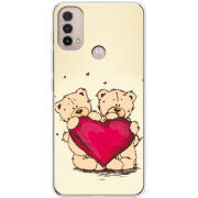 Чехол BoxFace Motorola E40 Teddy Bear Love