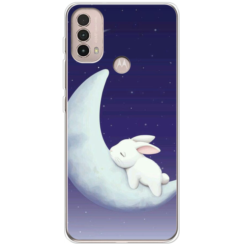 Чехол BoxFace Motorola E40 Moon Bunny