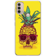 Чехол BoxFace Motorola E40 Pineapple Skull