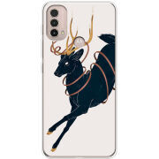 Чехол BoxFace Motorola E40 Black Deer