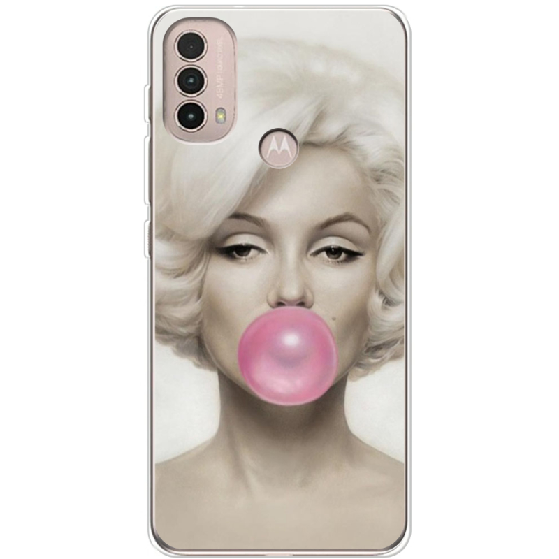 Чехол BoxFace Motorola E40 Marilyn Monroe Bubble Gum