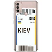 Прозрачный чехол BoxFace Motorola E40 Ticket Kiev