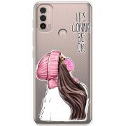 Прозрачный чехол BoxFace Motorola E40 It's Gonna Be OK