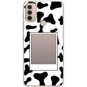 Прозрачный чехол BoxFace Motorola E40 Cow