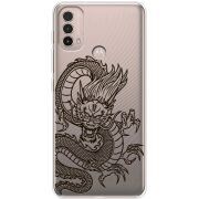 Прозрачный чехол BoxFace Motorola E40 Chinese Dragon