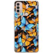 Прозрачный чехол BoxFace Motorola E40 Butterfly Morpho