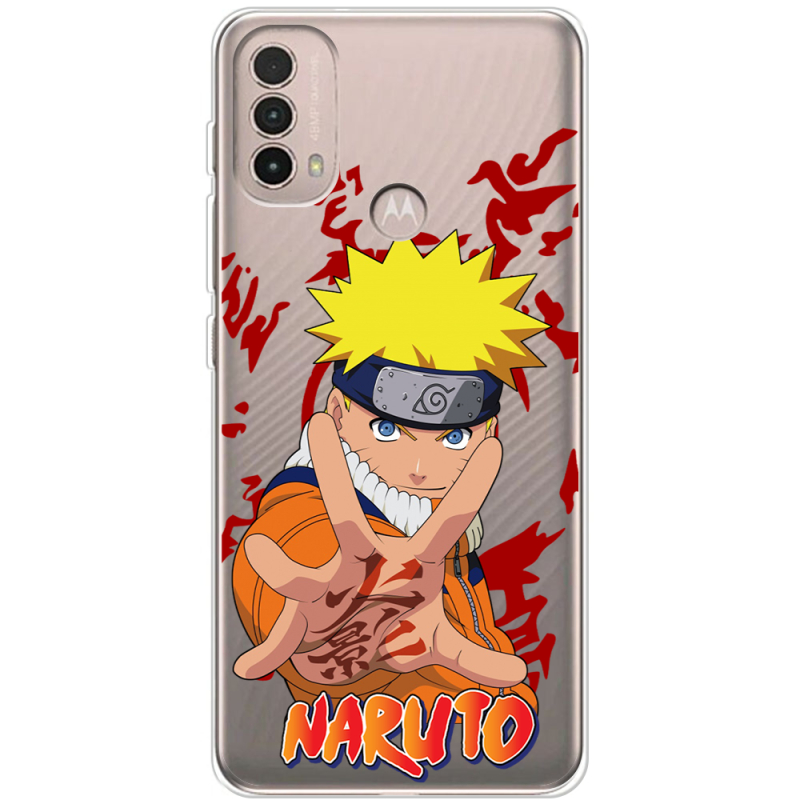 Прозрачный чехол BoxFace Motorola E40 Naruto