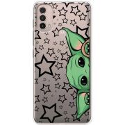 Прозрачный чехол BoxFace Motorola E40 Baby Yoda