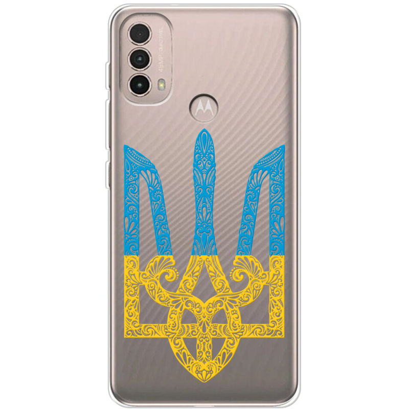 Прозрачный чехол BoxFace Motorola E40 Gold Trident