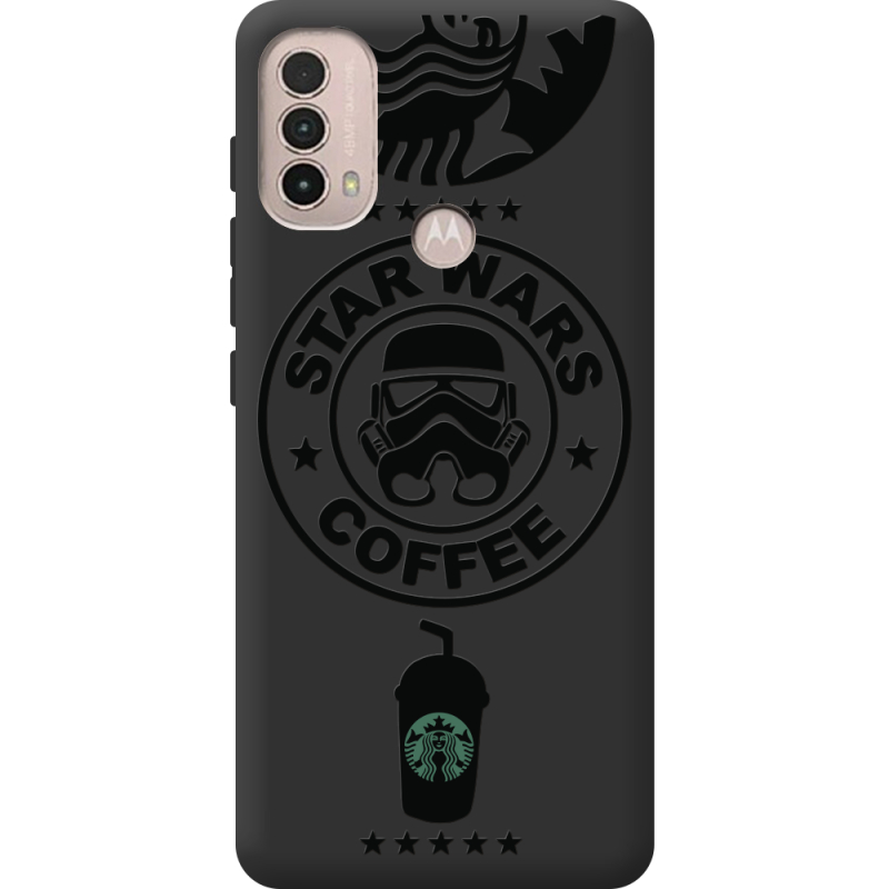 Черный чехол BoxFace Motorola E40 Dark Coffee