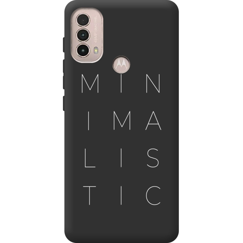 Черный чехол BoxFace Motorola E40 Minimalistic