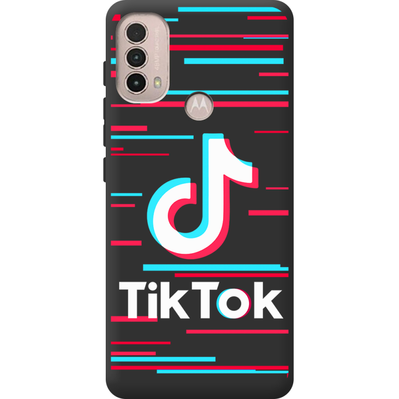 Черный чехол BoxFace Motorola E40 Tik Tok