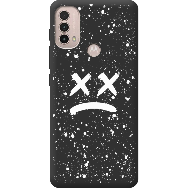 Черный чехол BoxFace Motorola E40 Sad Way