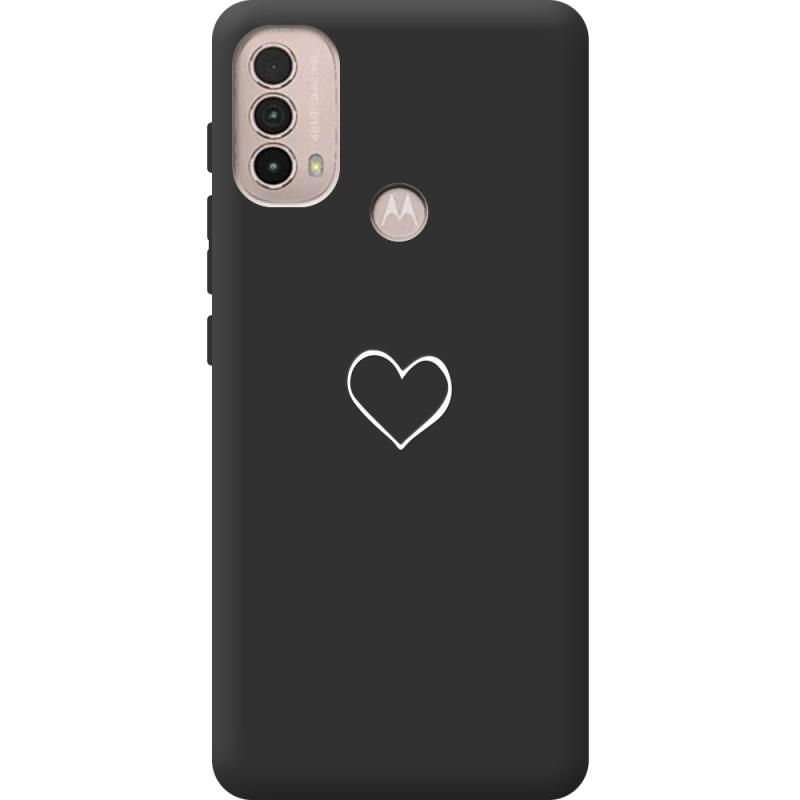 Черный чехол BoxFace Motorola E40 My Heart